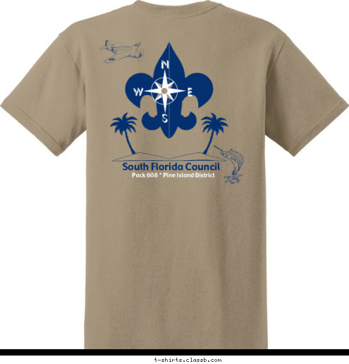 Character Counts Pack 608 * Pine Island District South Florida Council Florida CSA 608 PACK Fort Lauderdale PACK 608 T-shirt Design 