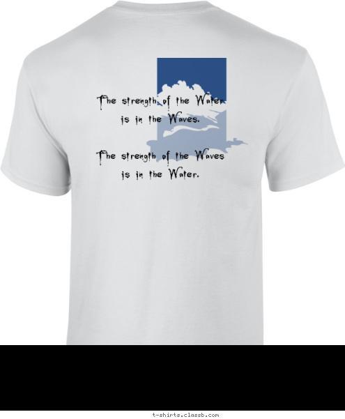 The strength of the Water 
is in the Waves.

The strength of the Waves
is in the Water. Grandis Spiritus Infinitas T-shirt Design Grandis Spiritus Infinitas