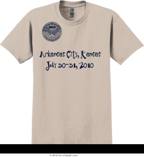 Your text here! Continuing Our Journey Arkansas City, Kansas
  July 30-31, 2010 T-shirt Design 