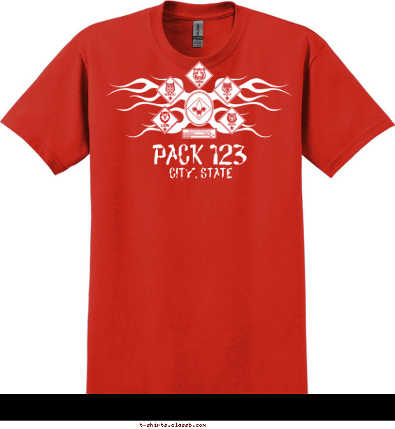 Ranks with Flames Shirt T-shirt Design