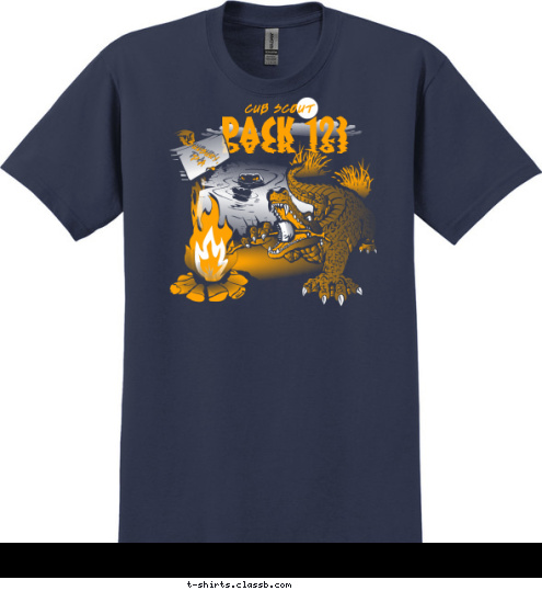 Sunbury,
 PA CUB SCOUT PACK 123 T-shirt Design 