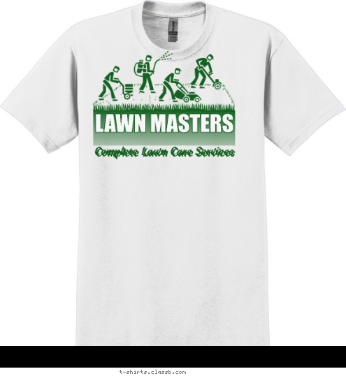 (813) 788-7026 Complete Lawn Care Services Complete Lawn Care Services LAWN MASTERS T-shirt Design 