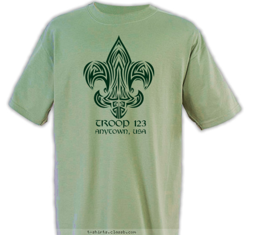 ANYTOWN, USA TROOP 123 T-shirt Design 