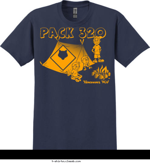 Vancouver, WA PACK 320 T-shirt Design 