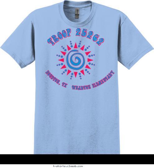 Houston, TX   Wharton Elementary TROOP 25262 T-shirt Design 