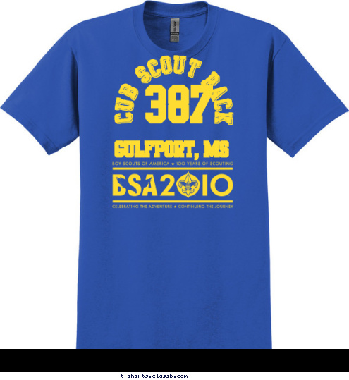 CUB SCOUT PACK 387 Gulfport, MS T-shirt Design 