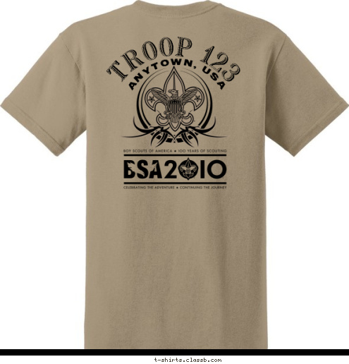 TROOP 123 ANYTOWN, USA T-shirt Design 