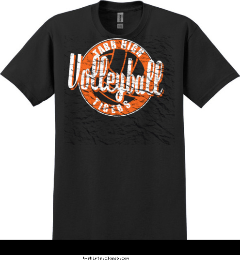 Volleyball TIGERS TABB HIGH T-shirt Design 