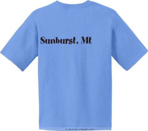 W W Sunburst, Mt E estbutt T-shirt Design 