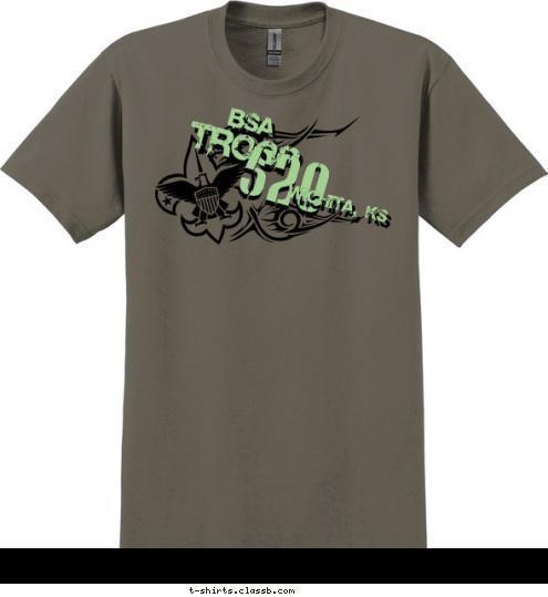 WICHITA, KS 520 TROOP BSA T-shirt Design 