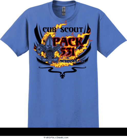 McKinney, TX PACK
531 Cub Scout T-shirt Design 