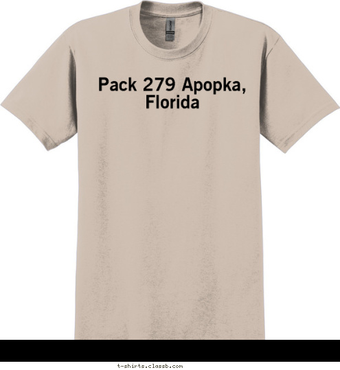 Pack 279 Apopka, Florida T-shirt Design 