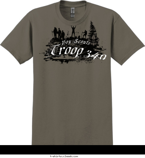 Troop 340 WEST POINT, VA Boy Scouts T-shirt Design 