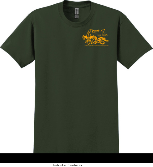 Celebrating the Adventure**Continuing the Journey West Virginia TROOP 52 T52 Troop 52  Morgantown, WV T-shirt Design 