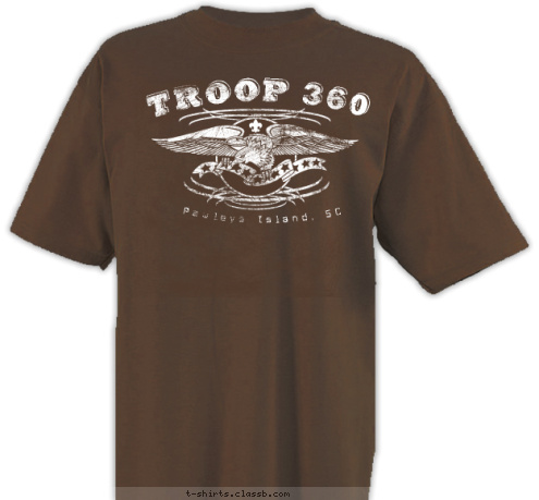 Pawleys Island, SC TROOP 360 T-shirt Design 