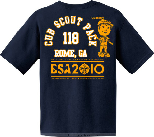 Cubster!
   
 CUB SCOUT PACK 118 ROME, GA Do  your  Best PACK 118 T-shirt Design 