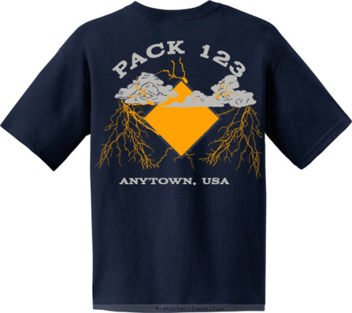 PACK 123 ANYTOWN, USA  ETTERS, PA
 Gimme some PAW! PACK 598 T-shirt Design 