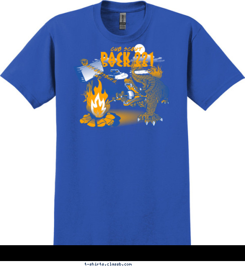 GAITHERSBURG,
MD CUB SCOUT PACK 221 T-shirt Design alligator