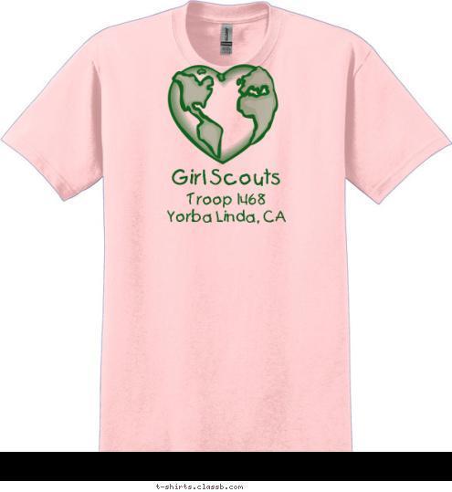 Troop 1468
Yorba Linda, CA Girl Scouts T-shirt Design 