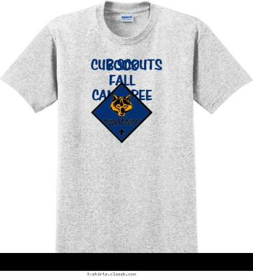 CUB SCOUTS 2008 
FALL
CAMPOREE T-shirt Design 