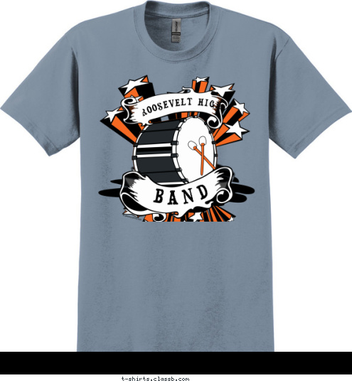 BAND ROOSEVELT HIGH T-shirt Design SP2172