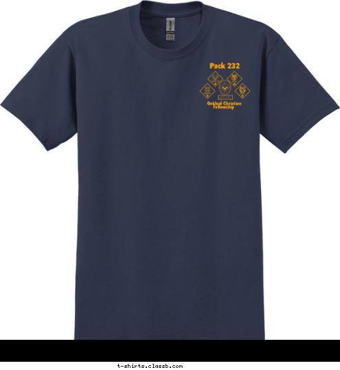 Fellowship CUB SCOUT Cub Scout Fellowship Orange 
Park, FL Oakleaf Christian PACK 232 Pack 232 T-shirt Design OCF Pack 232