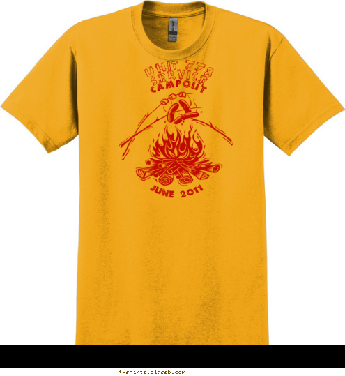 JUNE 2011 SERVICE UNIT 778  CAMPOUT T-shirt Design 