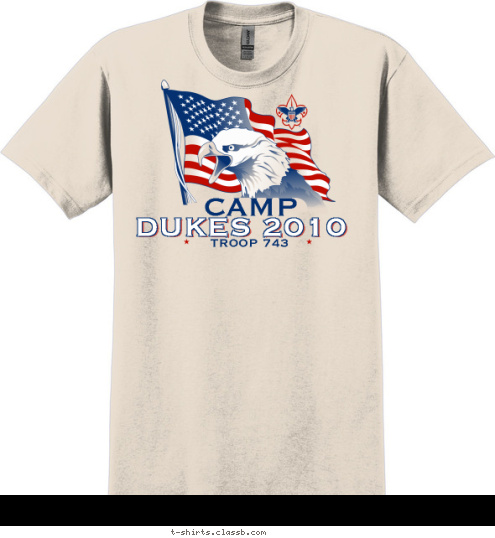 TROOP 743 DUKES 2010 CAMP T-shirt Design 