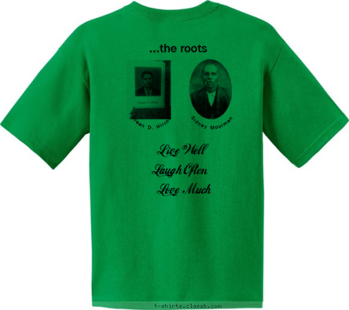 FAMILY REUNION 2010 ...the roots Green D. Hilson Sidney Moorman BRASS goes GREEN Love  Much
 Laugh Often Take nothing but memories.
Leave nothing but footprints.

BRASS Camp 2010 Live  Well T-shirt Design 