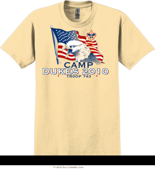 TROOP 743 DUKES 2010 CAMP T-shirt Design 