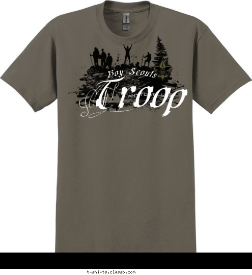 ANYTOWN, USA Troop 203 Boy Scouts T-shirt Design 