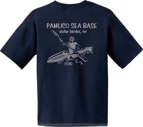 outer banks, nc 2010 FRANKLIN, TN PAMLICO SEA BASE BSA TROOP 137 T-shirt Design 