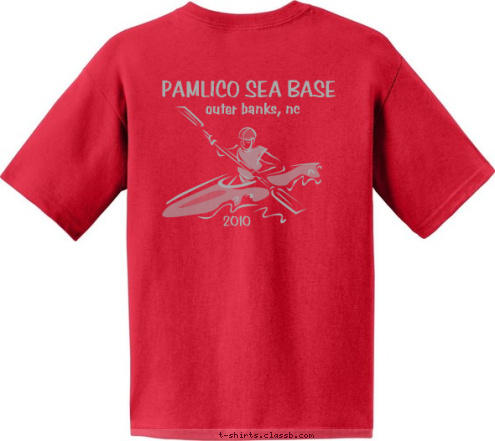 outer banks, nc 2010 FRANKLIN, TN PAMLICO SEA BASE BSA TROOP 137 T-shirt Design 