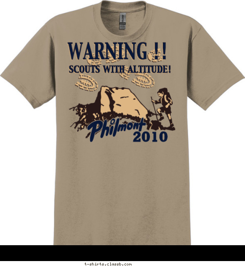 New Text 2010 Contingent 630-D Philmont 2009 County Council WARNING !! Mecklenburg SCOUTS WITH ALTITUDE! Take Nothing but
Pictures
Leave Nothing but
Footprints
Waste Nothing but
Time TROOPS
266
310
 2010 Churchville, PA PHILMONT TROOP 5 T-shirt Design 