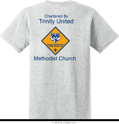Trinity United Methodist Church Chartered By Great Bend,KS PACK 149 CUB SCOUT T-shirt Design Pack 149 shirts