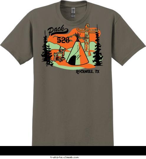 Rockwall, TX 528 T-shirt Design pd shirt