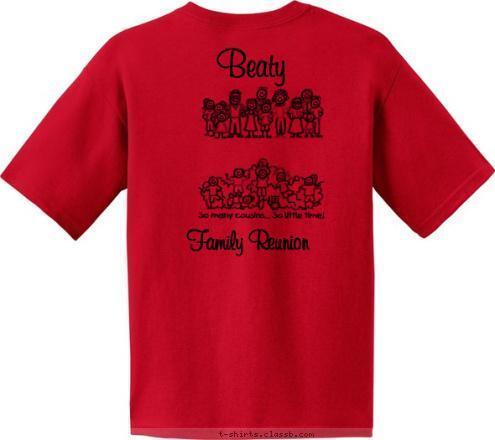 Custom T-shirt Design Beaty Family Reunion 2011