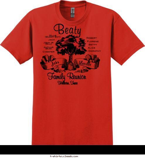 Custom T-shirt Design Beaty Family Reunion 2011