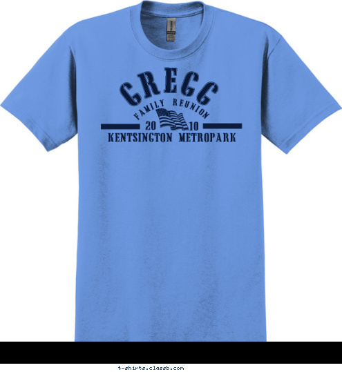 Kentsington Metropark GREGG 10 20 FAMILY REUNION T-shirt Design 