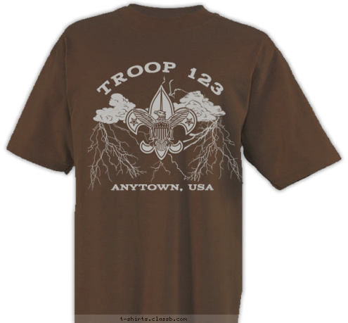 ANYTOWN, USA  TROOP 123 T-shirt Design 