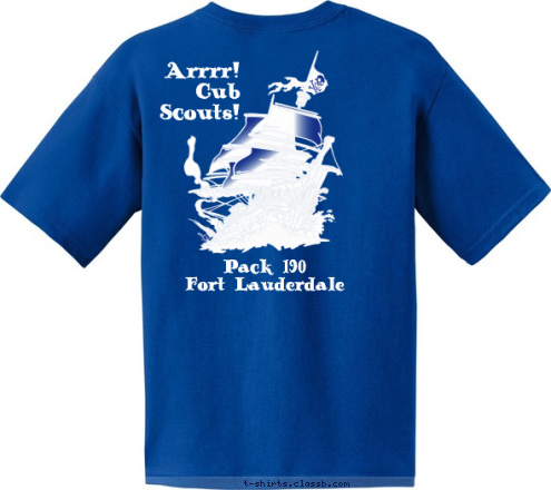 Pack 190
Fort Lauderdale Arrrr!
Cub
Scouts! T-shirt Design 