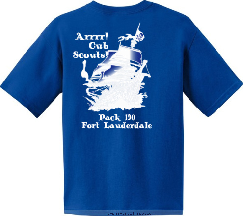 Pack 190
Fort Lauderdale Arrrr!
Cub
Scouts! T-shirt Design 