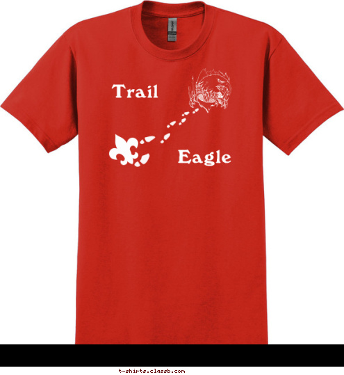 Troop 73 Eagle Trail Troop 73 T-shirt Design Trail to Eagle - Back Troop 73 oath