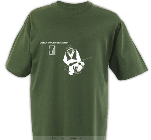 GREEN MOUNTAIN MILITIA T-shirt Design 