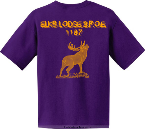 ELKS LODGE B.P.O.E.
            1187 Troop 1187  
RAPID CITY, SD T-shirt Design 