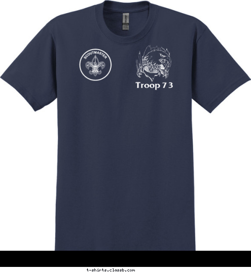 Tim Martin Troop 73 T-shirt Design Troop 73 Scoutmaster