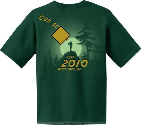 Woodstock, GA 2010 Pack Cub Scouts T-shirt Design 