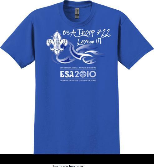 BSA TROOP 722 Layton UT T-shirt Design 