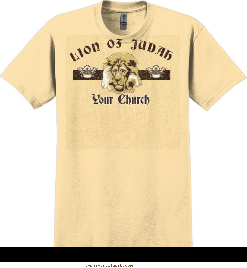 Your Church LION OF JUDAH T-shirt Design 