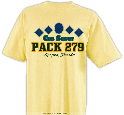 Apopka, Florida PACK 279 T-shirt Design 